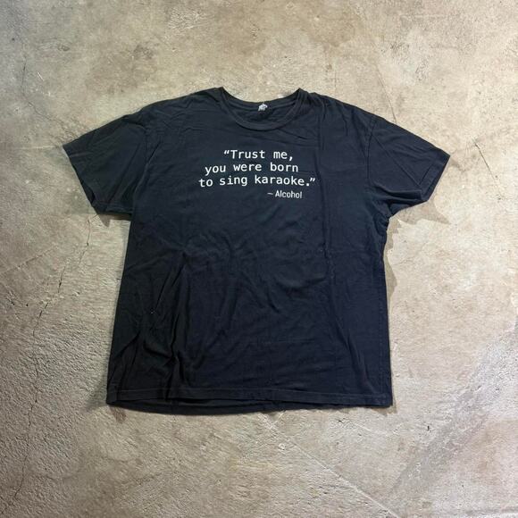 Black Funny Karaoke Graphic T-Shirt - Picture 3 of 8